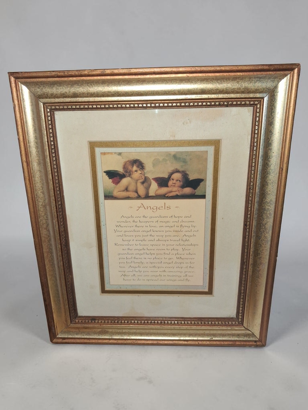 Louis Raphael Gold Framed Cherub Angel Print